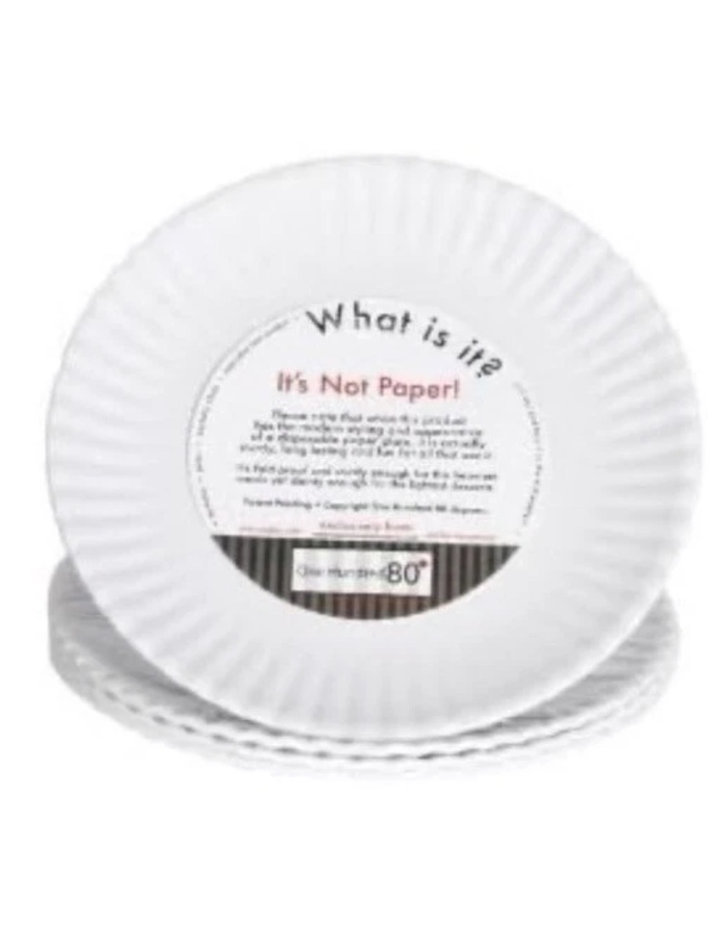 One Hundred 80 Degrees - Reusable White Appetizer/Dessert Plates